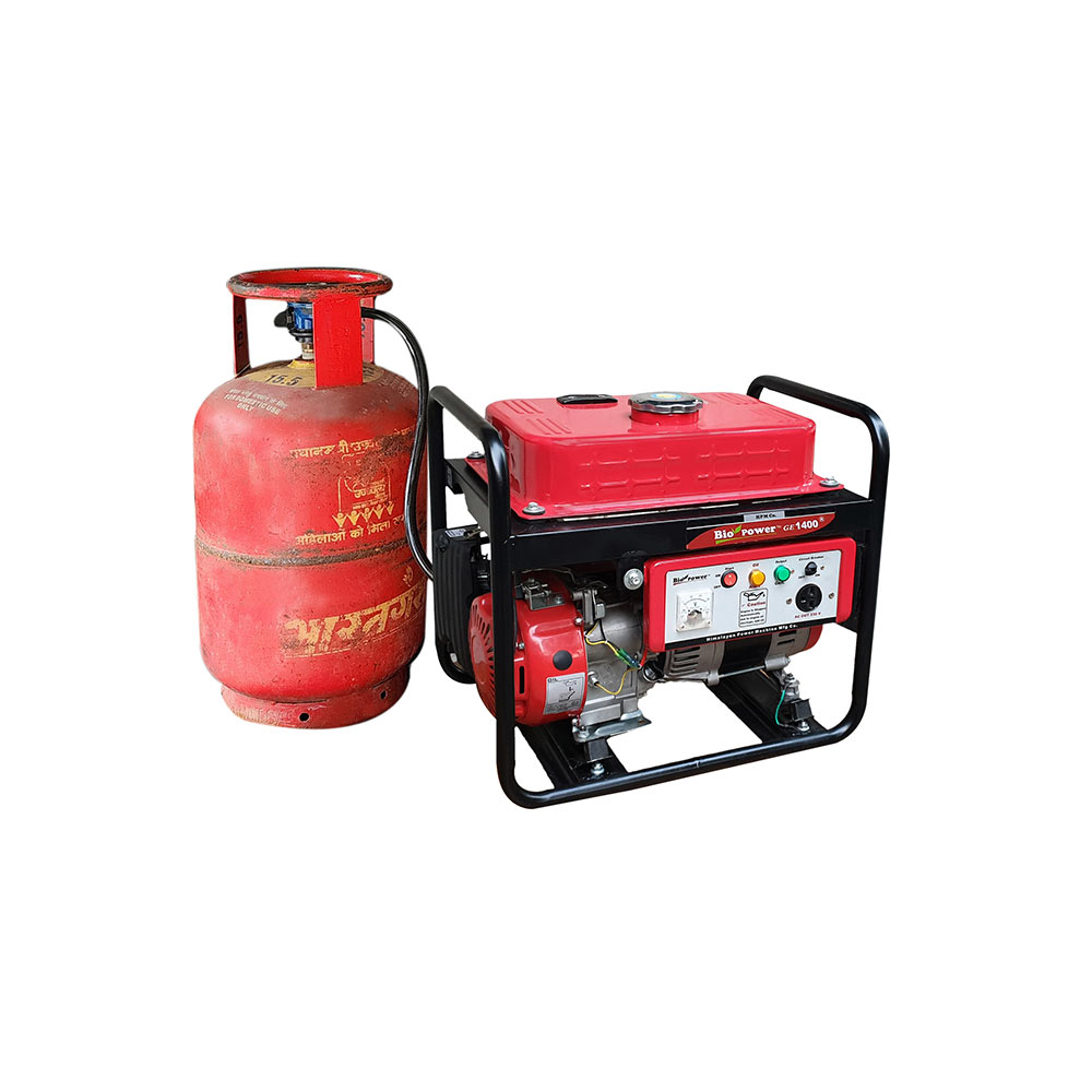 1.2 KVA LPG Generator, Petrol - LPG Run, Model GE-1400R-LPG